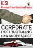 CORPORATE RESTRUCTURING LAW AND PRACTICE