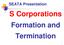 SEATA Presentation. S Corporations. Formation and Termination