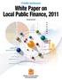 White Paper on Local Public Finance, 2011
