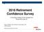 2016 Retirement Confidence Survey