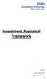 Investment Appraisal Framework