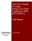 Economic Impacts of Oregon Energy Tax Credit Programs in 2006 (BETC/RETC) Final Report