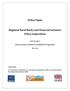 Policy Paper. Regional Rural Banks and Financial Inclusion: Policy Imperatives