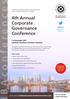4th Annual Corporate Governance Conference