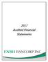 2017 Audited Financial Statements FNBH BANCORP INC