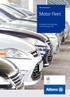 Allianz Insurance plc. Motor Fleet. Information including Policy Summary (pages 2-4)