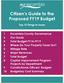 Citizen s Guide to the Proposed FY19 Budget
