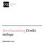 Benchmarking Credit ratings