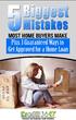 5 Biggest Mistakes Most Home Buyers Make