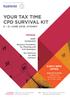 YOUR TAX TIME CPD SURVIVAL KIT