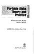 Portable Alpha Theory and Practice