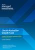 Lincoln Australian Growth Fund. Product Disclosure Statement (PDS) Includes Application Form. Issue Date: 31 March 2016