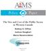 THE SIZE AND COST OF THE PUBLIC SECTOR IN WESTERN CANADA ATLANTIC INSTITUTE FOR MARKET STUDIES