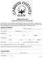 CARSON COUNTY GIN SEASONAL/PART-TIME APPLICATION FOR EMPLOYMENT