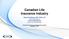 Canadian Life Insurance Industry