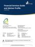 Financial Services Guide and Adviser Profile