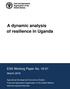 A dynamic analysis of resilience in Uganda