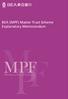 BEA (MPF) Master Trust Scheme Explanatory Memorandum