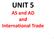 UNIT 5 AS and AD and International Trade
