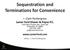 Sequestration and Terminations for Convenience