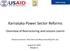 Karnataka Power Sector Reforms -Overview of Restructuring and Lessons Learnt-