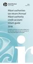 Māori authorities tax return/annual Māori authority credit account return guide 2018