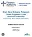 Own New Orleans Program Down Payment Loan (Amortizing 2nd Mortgage)