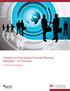 Transition to International Financial Reporting Standards An Overview. A Collins Barrow Publication