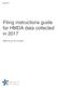 Filing instructions guide for HMDA data collected in 2017