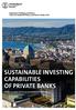 SUSTAINABLE INVESTING CAPABILITIES OF PRIVATE BANKS