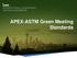 APEX-ASTM Green Meeting Standards