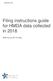 Filing instructions guide for HMDA data collected in 2018
