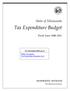 Tax Expenditure Budget