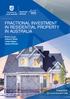FRACTIONAL INVESTMENT IN RESIDENTIAL PROPERTY IN AUSTRALIA