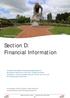 Section D: Financial Information