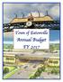 Town of Eatonville. Annual Budget FY 2017