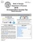 State of Georgia Department of Revenue 2018 S Corporation Income Tax General Instructions