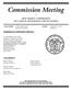 Commission Meeting NEW JERSEY COMMISSION ON CAPITAL BUDGETING AND PLANNING