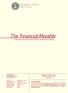 The Financial Monthly THE MONTHLY STATISTICAL PUBLICATION OF THE MINISTRY OF FINANCE