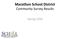 Marathon School District Community Survey Results. Spring 2018
