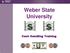 Weber State University. Cash Handling Training