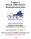 Virginia s Annual Holder Report Forms & Instructions