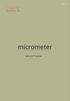 Issue 18. micrometer