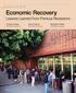 Economic Recovery. Lessons Learned From Previous Recessions. Timothy S. Parker Alexander W. Marré