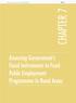 CHAPTER 7. Assessing Government s Fiscal Instruments to Fund Public Employment Programmes in Rural Areas