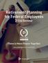 Retirement Planning for Federal Employees