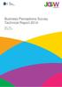 Business Perceptions Survey Technical Report NAO / BIS 28 May 2014