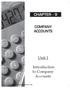 chapter - 9 Unit 1 Introduction to Company Accounts The Institute of Chartered Accountants of India