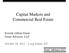 Capital Markets and Commercial Real Estate