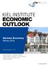 ECONOMIC OUTLOOK. German Economy Winter No. 50 (2018 Q4) KIEL INSTITUTE NO. 50 (2018 Q4) ECONOMIC OUTLOOK